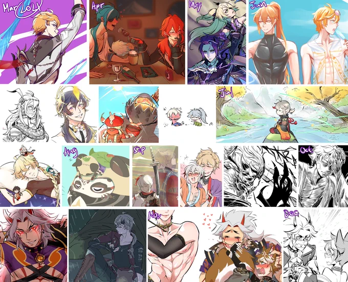 my (sfw) 2021 recap since joining twt in Mar!
super inconsistent but i had fun along the way :) here's to another year in the trash pit ☺️ 
