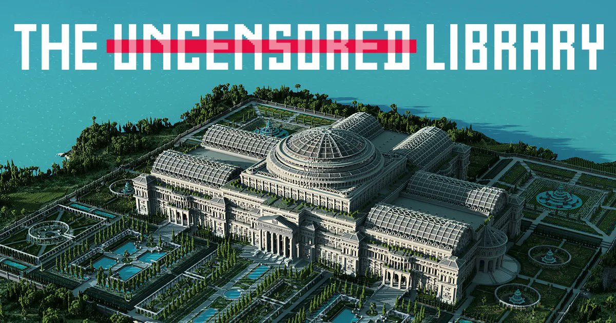 wwwLMtSorg's tweet photo. Damit die wichtige Arbeit von verfolgten Journalisten zugänglich bleibt, gibt es nun einen Server, bzw. eine Karte in #Minecraft. Hier lässt sich "The Uncensored Library" besuchen – auch von Ägypten, Mexiko, Russland, Saudi Arabien und Vietnam aus. https://t.co/nROBSdFYFu https://t.co/CHwe4cHeW6