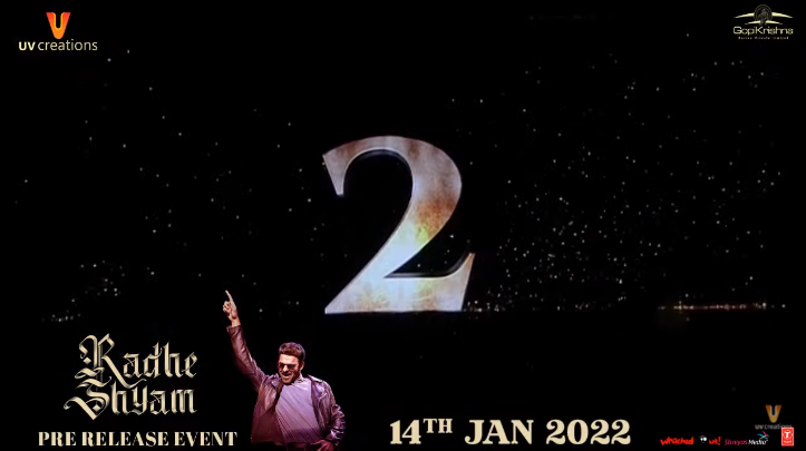 UV_Creations's tweet photo. 3... 2... 1 🔥 The Trailer of #RadheShyam has been launched by the fans💥 at the Pre-Release Event!

🔗 https://t.co/TK2hRxM0vb

#RadheShyamPrereleaseEvent
#Prabhas @hegdepooja @director_radhaa @TSeries @UV_Creations @GopiKrishnaMvs @AAFilmsIndia https://t.co/sRH29B88Zl