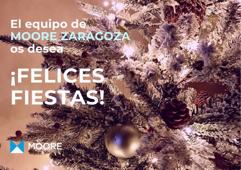 GuzmanRamiro's tweet photo. ¡Feliz Navidad de parte de todo el equipo #Moore #Zaragoza! ❤️🎄🎅🏻 https://t.co/GXWd992SJN