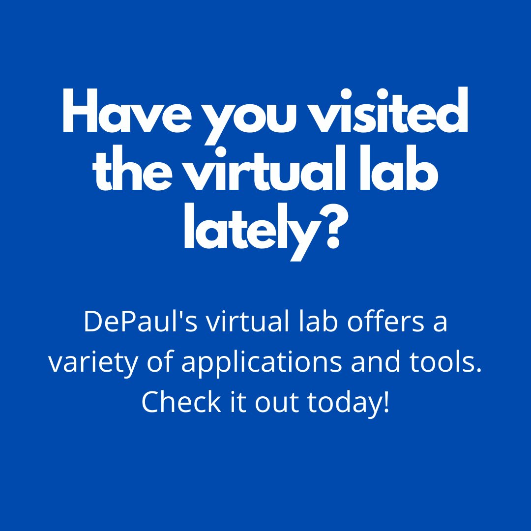 DPUInfoServices's tweet photo. DePaul University has developed a new virtual lab environment using Azure Virtual Desktop in Microsoft's Azure Cloud for students and faculty.
https://t.co/tdxRsBoWBQ https://t.co/dd52MbyUWj