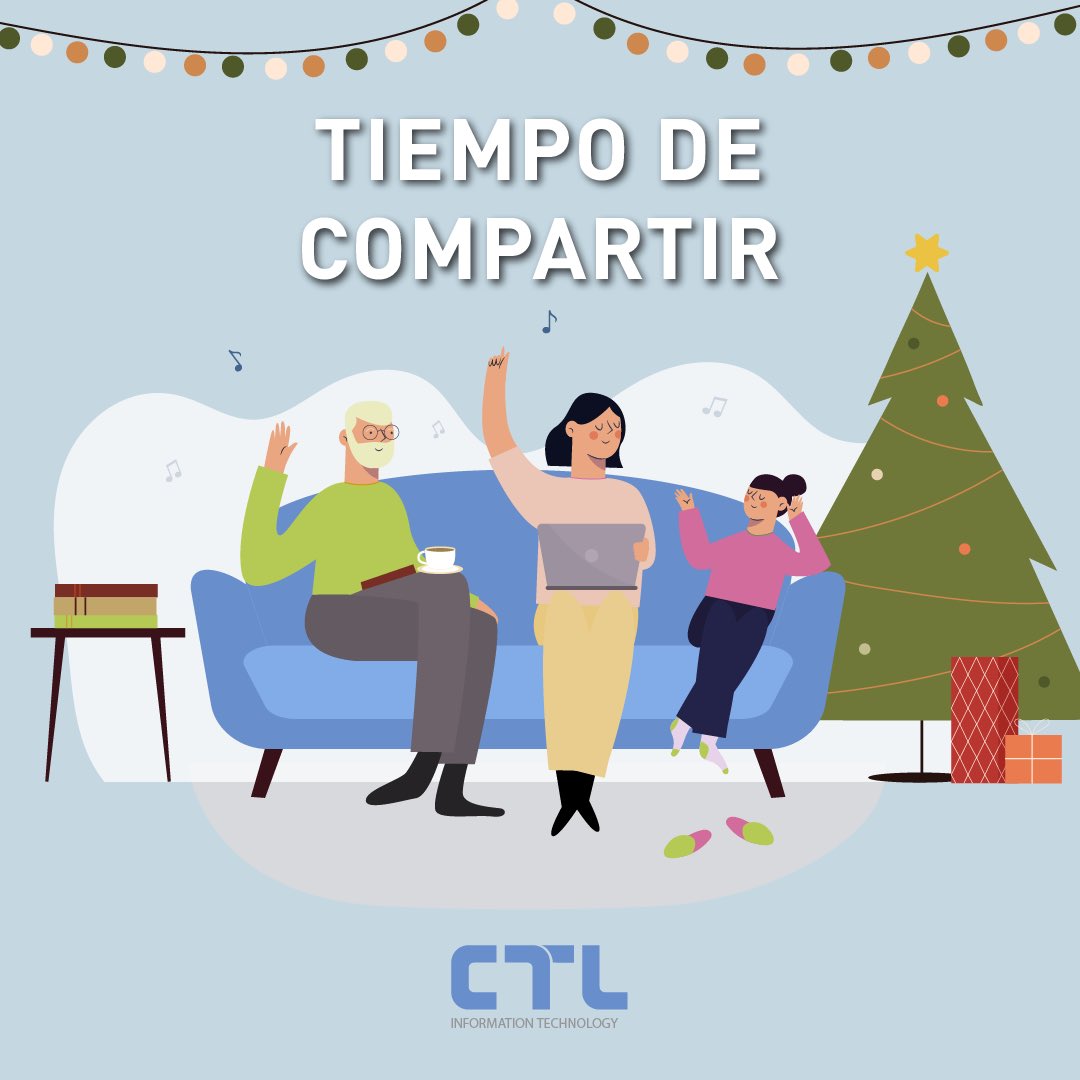 Es momento de desconectar de la compu y conectarnos con lo que más importa: las personas.
Desde CTL te deseamos que pases un hermoso momento en compañía de tus seres queridos. 
¡Felices Fiestas! 😊

#felicesfiestas #navidad #software #developer #development  #tiempodecompartir