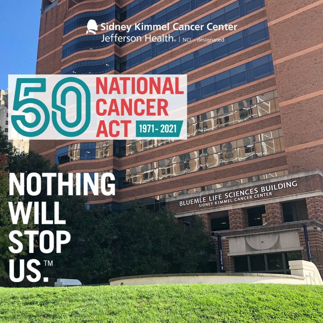 KimmelCancerCtr's tweet photo. On this day 50 years ago, the #NationalCancerAct was signed. As an @theNCI-designated cancer center, we are proud to have a leading role in the nation's fight against cancer and remain committed to our work #UntilEveryCancerIsCured. #NothingWillStopUs https://t.co/4bdNfdrkiz