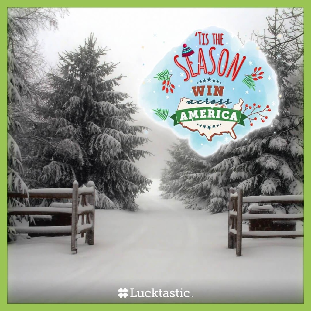 PlayLucktastic's tweet photo. Tis’ the Season! Win $100 instantly by playing our Win Across America: ‘Tis the Season card in app NOW! 🎁 https://t.co/WoCIdYZ1sn https://t.co/I5yaJfbQCT