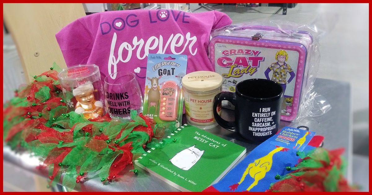On the 11th Day of Xmas my Boofy's offered me... 20% off all fun stuff for people! Take care of pet lovers on your holiday list w/ big savings on candles, shirts, mugs, books, wine glasses, socks, ornaments, Crazy Cat Lady items, Emergency Goats. Today only! #albuquerque #abq
