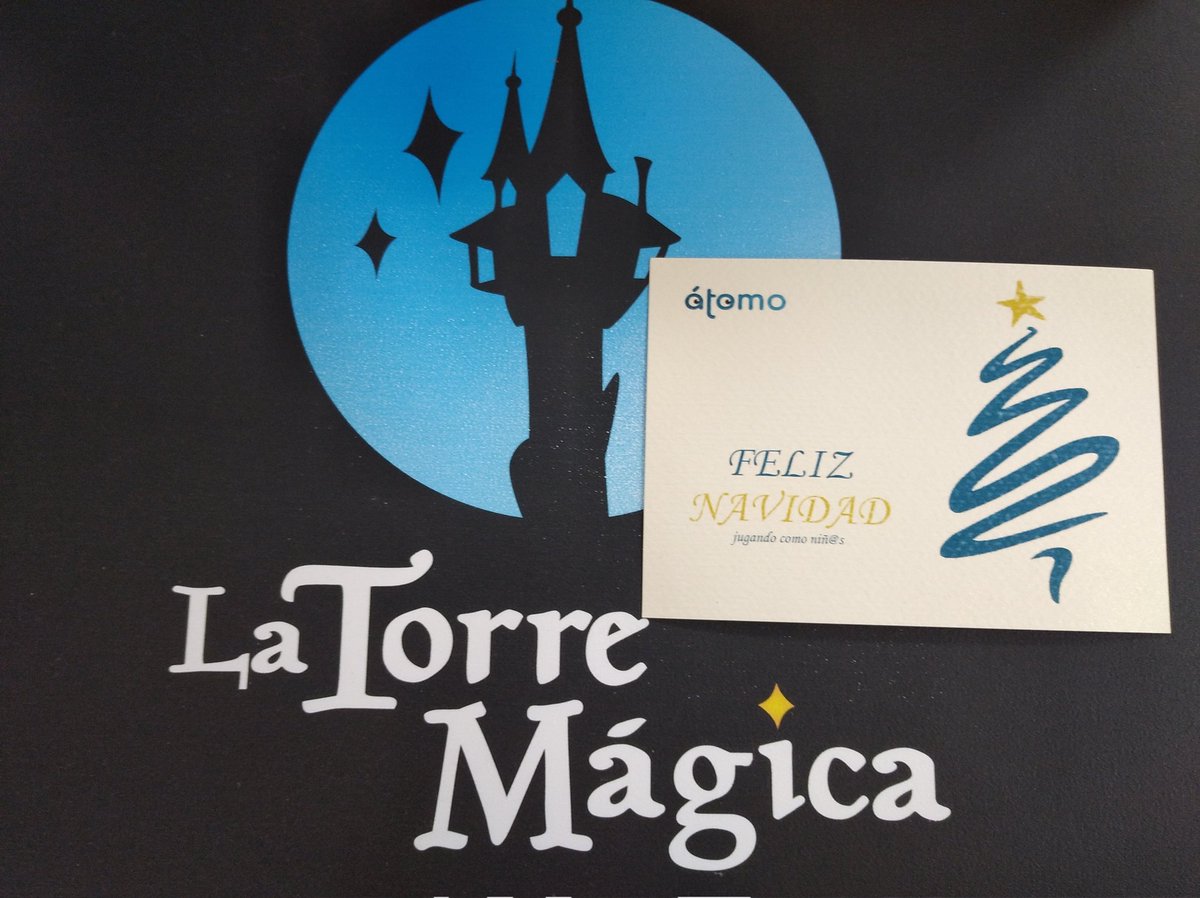 la_torre_magica's tweet photo. Muchas gracias a los amigos de @atomoeditorial por la felicitación y desearos a todo el equipo unas felices fiestas 🎉🎄🎁.
#latorremágica #latorremagica #atomogames #felicesfiestas #feliznavidad https://t.co/sORpiB8elH