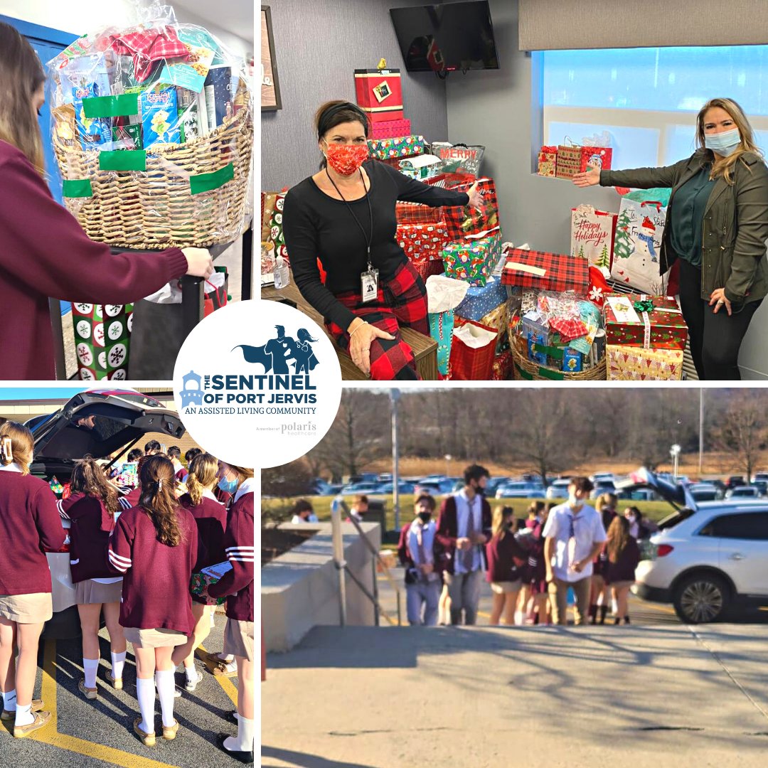 thesentinelpj's tweet photo. The holiday gifts are pouring in, and we feel blessed to be part of such a generous community.
 
Thank you to the students at @burkecatholichs for treating EVERY resident at The Sentinel of Port Jervis with the Christmas gift of their dreams!
 
 🎄🎁 https://t.co/JI37FQh2zL
