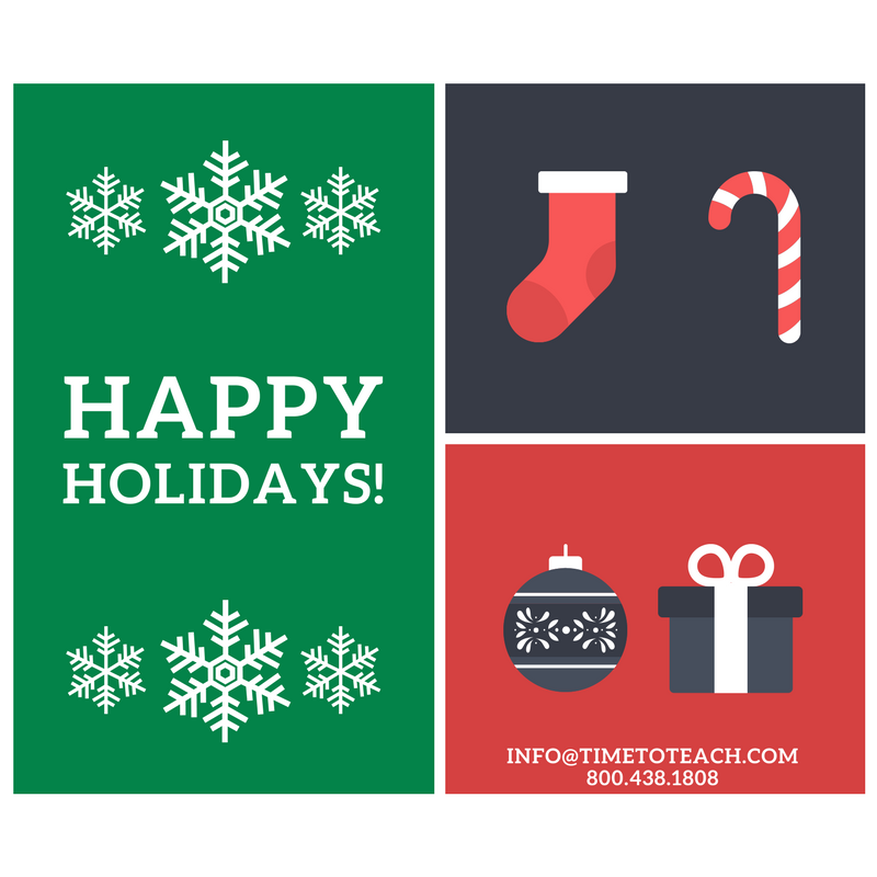 timetoteach's tweet photo. We wish you a peaceful holiday season and we look forward to working with you in 2022! https://t.co/IxQTPg1r8x https://t.co/TSVw6y9mhV