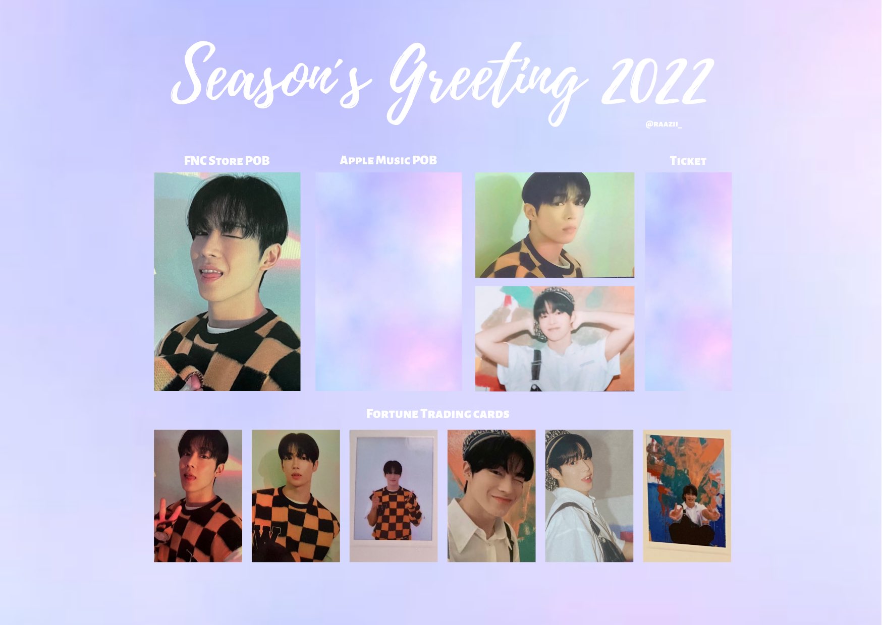 sf9 neoz ロウン ポストカード sf9 NEOZ SCHOOL ID トレカ ロウン rowoon