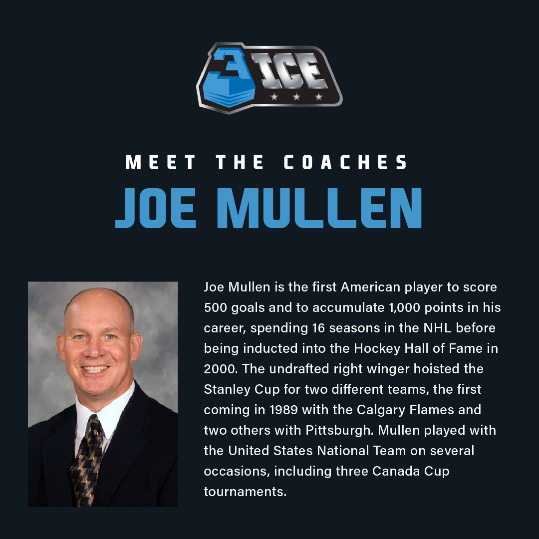 3IceHockey's tweet photo. We all know Joe Mullen, right? We're psyched to have this scoring machine on the coaching roster for our inaugural season. 💥  Which legend would be your pick to lead a  3 on 3 team? https://t.co/vHtfhD7pfQ