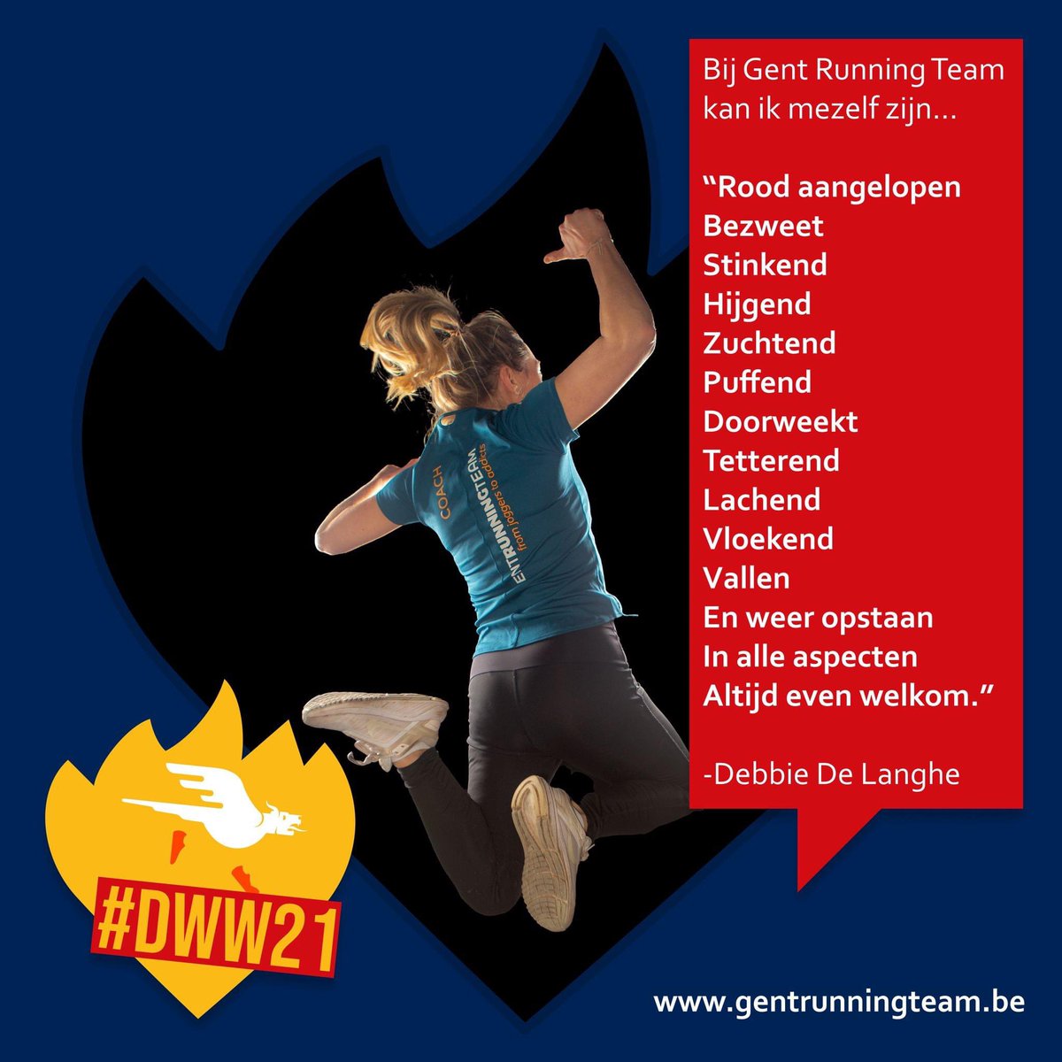 GentRunningTeam's tweet photo. Schrijf je NU in voor 2022 via de link in bio 90€ voor een gans jaar! (gratis sportverzekering)30€ per seizoen van 14 weken (+jaarlijks 11€ sportverzekering) #gentrunningteam #dedraakislos #fromjoggerstoaddicts #lopeningent #running #gent #lopersvangent #dewarmsteweek #dww2021 https://t.co/vuSBMmTclY