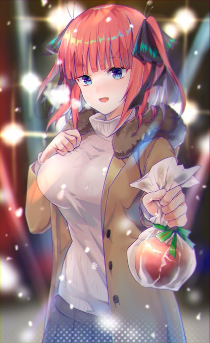 DymaoさんがTwitterに投稿した中野二乃(五等分の花嫁)のイラスト。