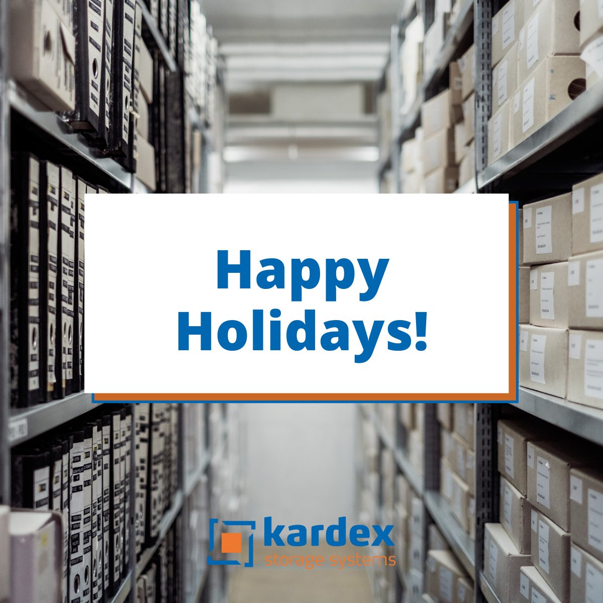 KardexSS's tweet photo. We know it's been tough being apart of the holiday #supplychain this year! We recognize and thank you for all the hard work you put in to manufacture, produce, package, warehouse, and distribute the holiday goods we all enjoy. #HappyHolidays! https://t.co/6dH1OeLOtJ