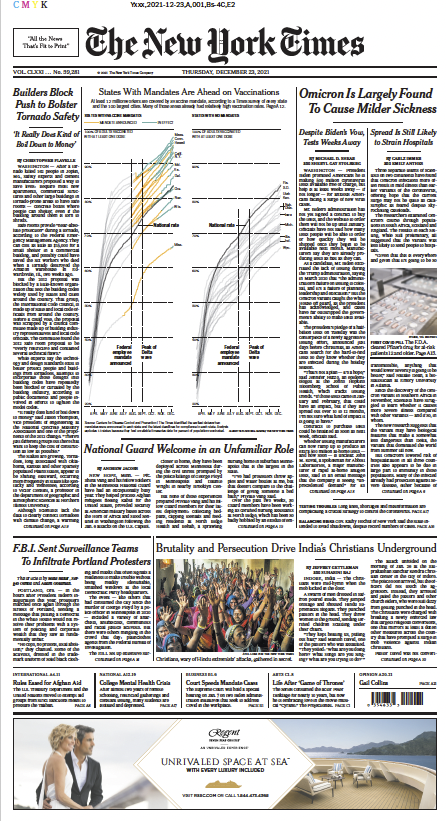 LaneyPope's tweet photo. The @nytimes covid data team found that vaccine mandates cover 12 million U.S. employees, but they have not had a significant impact on vaccination rates. You can read our story on the front page of the paper today!
https://t.co/LclbeXGDqW https://t.co/bIzvWgpzvG