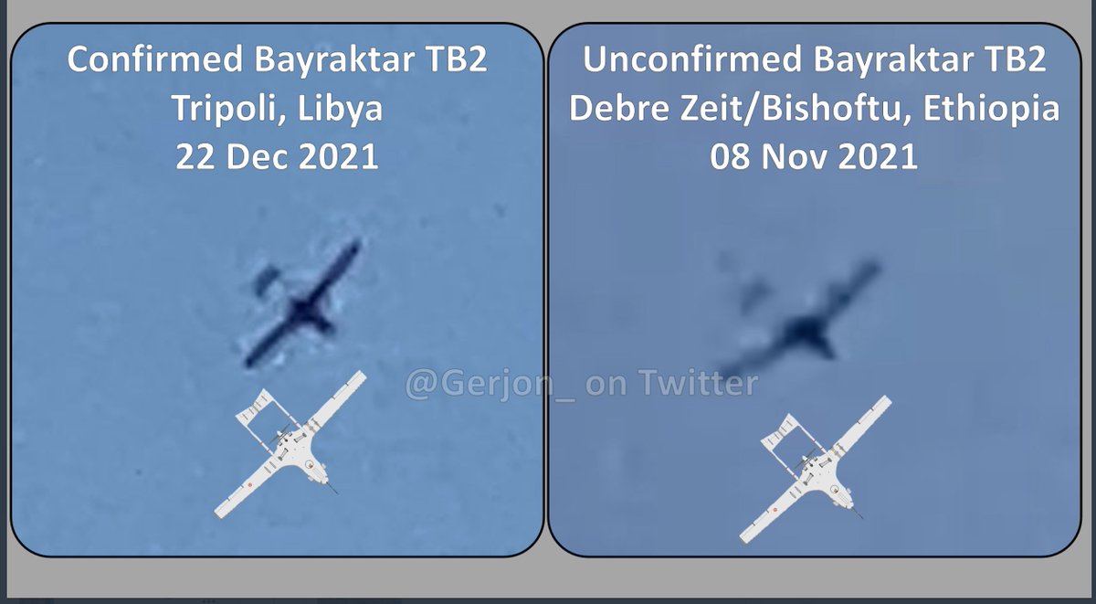 SamRamani2's tweet photo. Smoking gun proof by @Gerjon_ of #Ethiopia 🇪🇹's use of #Turkey 🇹🇷's Bayraktar TB2 drones in the war against the #Tigray TPLF https://t.co/Q1LN0mpmIL