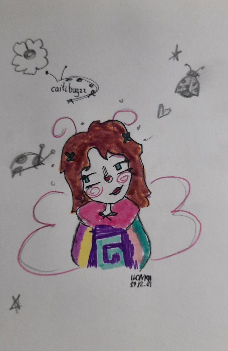 ilon_aaa's tweet image. I drew Caitibugzz :D