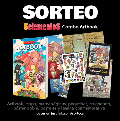 dejesulink's tweet photo. El Artbook y el nuevo merchan de #5elementos ya están en https://t.co/C0ZzBa0VAD y lo celebramos con este 🎁SORTEO🎁 de un Artbook Combo.
Para participar:
1)🔁RT
2) Sígueme en Twitter 💙
3) Sígueme en IG (https://t.co/TmL7EGquuc)
4) Menciona a un/a amigo/a 🥷
🎅#FelizNavidad 😁 https://t.co/X9N30EIPVM