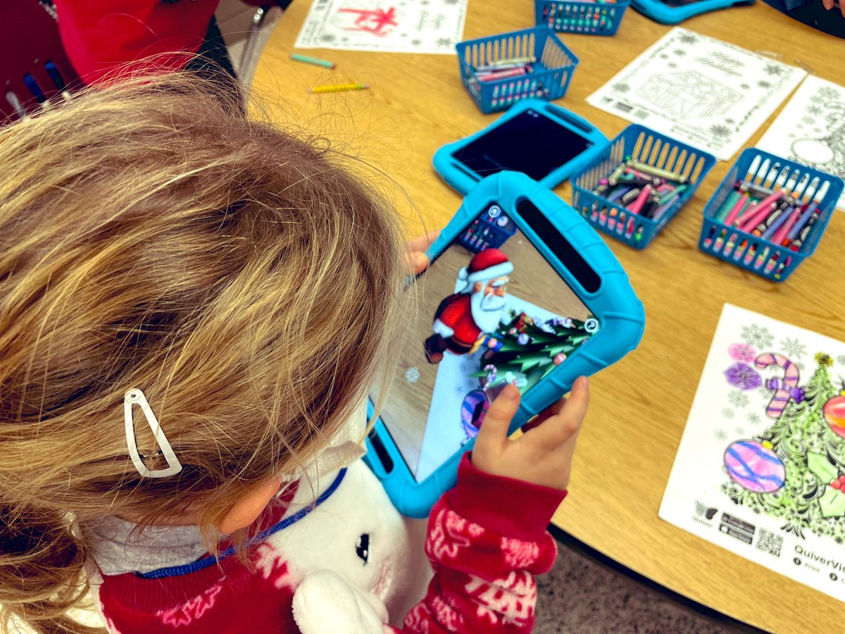 RedMillMickeys's tweet photo. Enjoying paper cookie exchange, pajamas, fireplace music, and center day fun! @quivervision @RMESPrincipal @NclKeros #RedMillRocks https://t.co/NAga1UvoPa