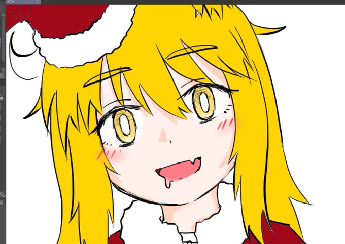 最近こういう目の中心にハイライト入れるの流行ってる気がする 