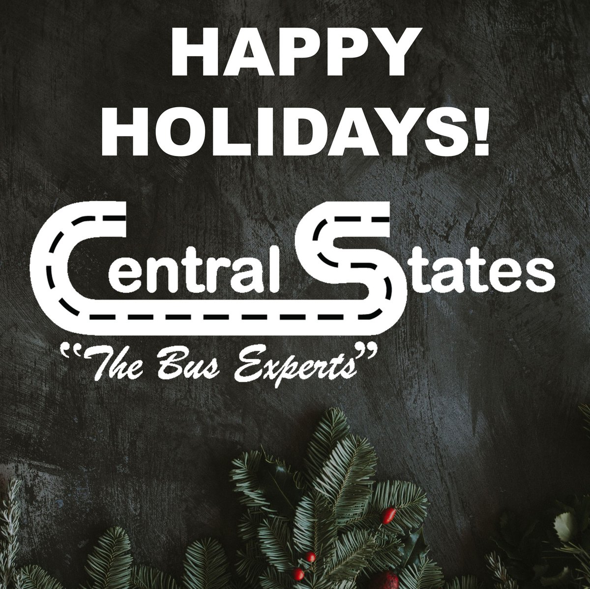 Central States Bus (@thebusexperts) on Twitter photo Happy Holidays from The Bus Experts. We will be closed tomorrow 12/24/21 in observance of the holiday. Happy Holidays from The Bus Experts. We will be closed tomorrow 12/24/21 in observance of the holiday.