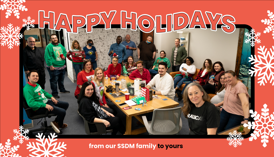 SSDMagency's tweet photo. As 2021 comes to an end, we're feeling incredibly grateful. Our clients, partners and team helped make this a year for major growth and we’re excited to kick off the next chapter together. 

Happy holidays and a happy new year from our SSDM family to yours! https://t.co/hzMiiTG5gI