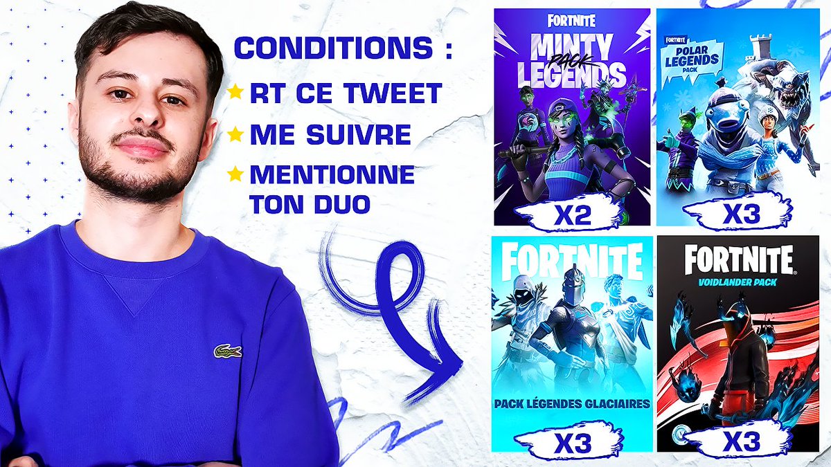 NexTazV2's tweet photo. 🎅🏼 Concours spécial Noël 🎄

Pour participer : 

➡️ #RT le tweet
➡️ Suivre @NexTazV2 
➡️ Mentionne ton duo Fortnite 

Tirage le Samedi 25/12 à 10h du matin 🎁 https://t.co/p8DgfLmf4s