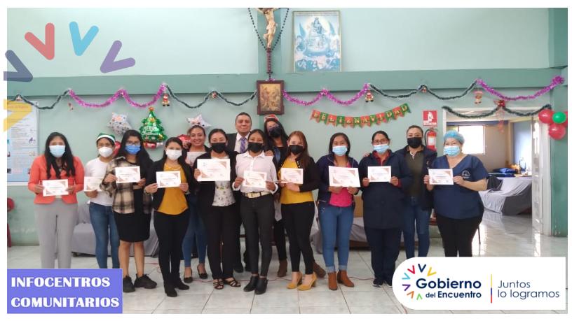 chimborazocham7's tweet photo. #INFOCENTROS Entrega de Certificados "Capacitación Virtual de Primeros Auxilios" al Personal del Asilo de Ancianos del GADMCH, otorgado por El Dep. de Atención Prehospitalaria del Cuerpo de Bomberos de Riobamba y El  Megainfocentro Chambo.#EncontrémonosPorLaConectividad #JuntosL https://t.co/iL1xOJTWPs