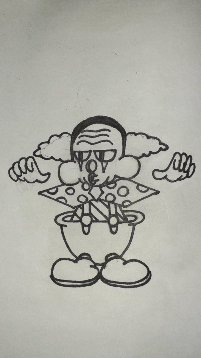 Ahotedoemaker's tweet photo. Besides the super thick black head line, what do you guys think of my Creepy Clown? #nft #nftart #procreate #NFTCommunity #dropnft #metaverse #nftmatrix #clown #nftclown #NFTcollection https://t.co/0fcA3ft7Xl