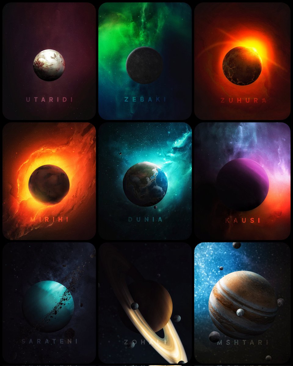 kidd_volt's tweet photo. Hey guys!!😎
I'm selling limited (QHD)wallpapers of the 'Sayari Collective' at 150bob through https://t.co/RIuyZMjP9q
Ssiii mkasirike, ni Christmas💁🏾‍♂️🎉

SAYARI COLLECTIVE : This project is basically my own edits of the planets in the solar system in Kiswahili. https://t.co/U4r1qxL7xR