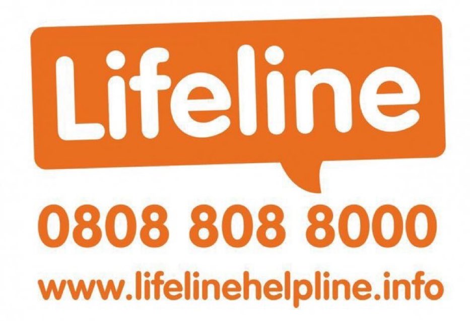 NIMentalHealth's tweet photo. Lifeline is the Northern Ireland crisis response helpline service for people who are experiencing distress or despair.

People living in Northern Ireland can call Lifeline for free on 0808 808 8000. Deaf and hard of hearing Textphone users can call Lifeline on 18001 0808 808 8000 https://t.co/wH3u5aZXhM