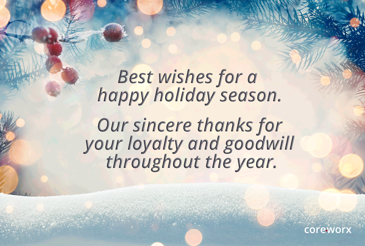 As the end of 2021 nears, we would like to thank all of our customers, colleagues, and partners for their support this year and send best wishes to all for a safe, healthy, and happy holiday season!
