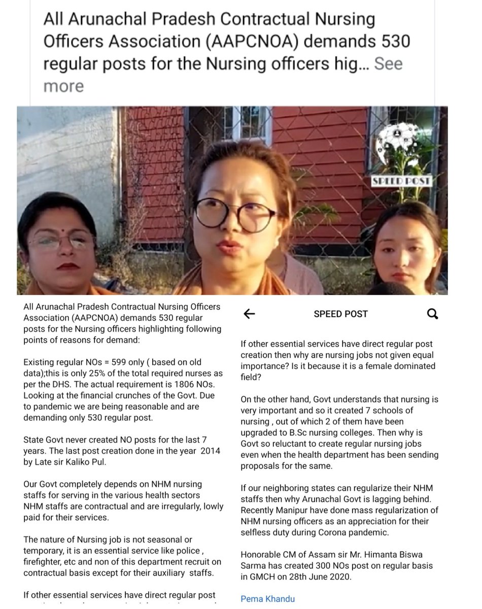 JansiNuu's tweet photo. Hope We Nursing OFFICER Get Positive Response from our Present Arunachal Government.. 
@PemaKhanduBJP @ChownaMeinBJP @AloLibang @TapirGao @mansukhmandviya @ArunachalCMO @KirenRijiju @Jarjum28 @DirHealth_ArPr @Parthi25017671 https://t.co/lQBxZdSORC