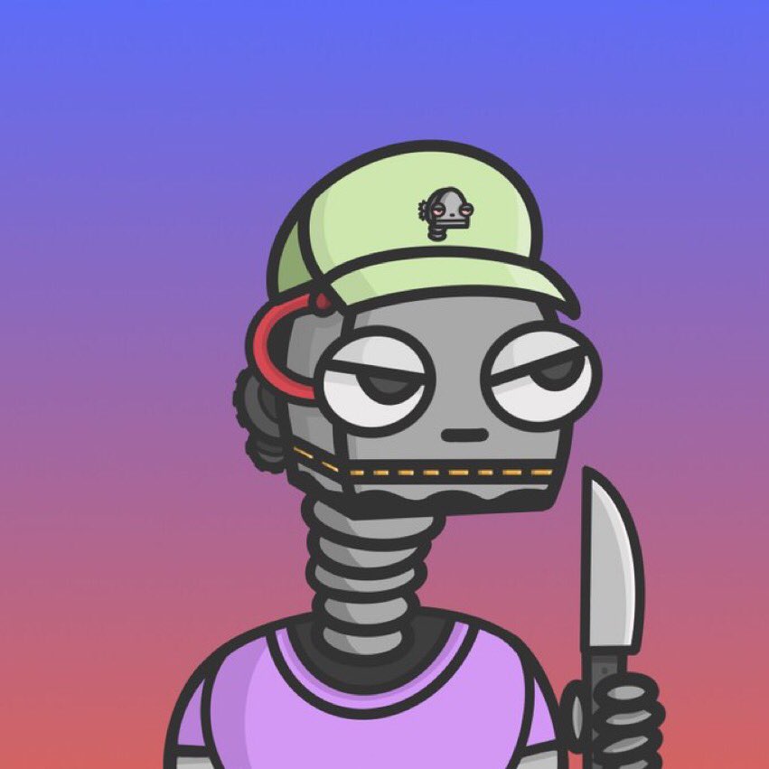MalgTheViking's tweet photo. @NFTAdvertises @RoboThugzNFT pre-sale almost sold out. Art lookin clean. #beepboop #robothugz https://t.co/yXjeORyvJM