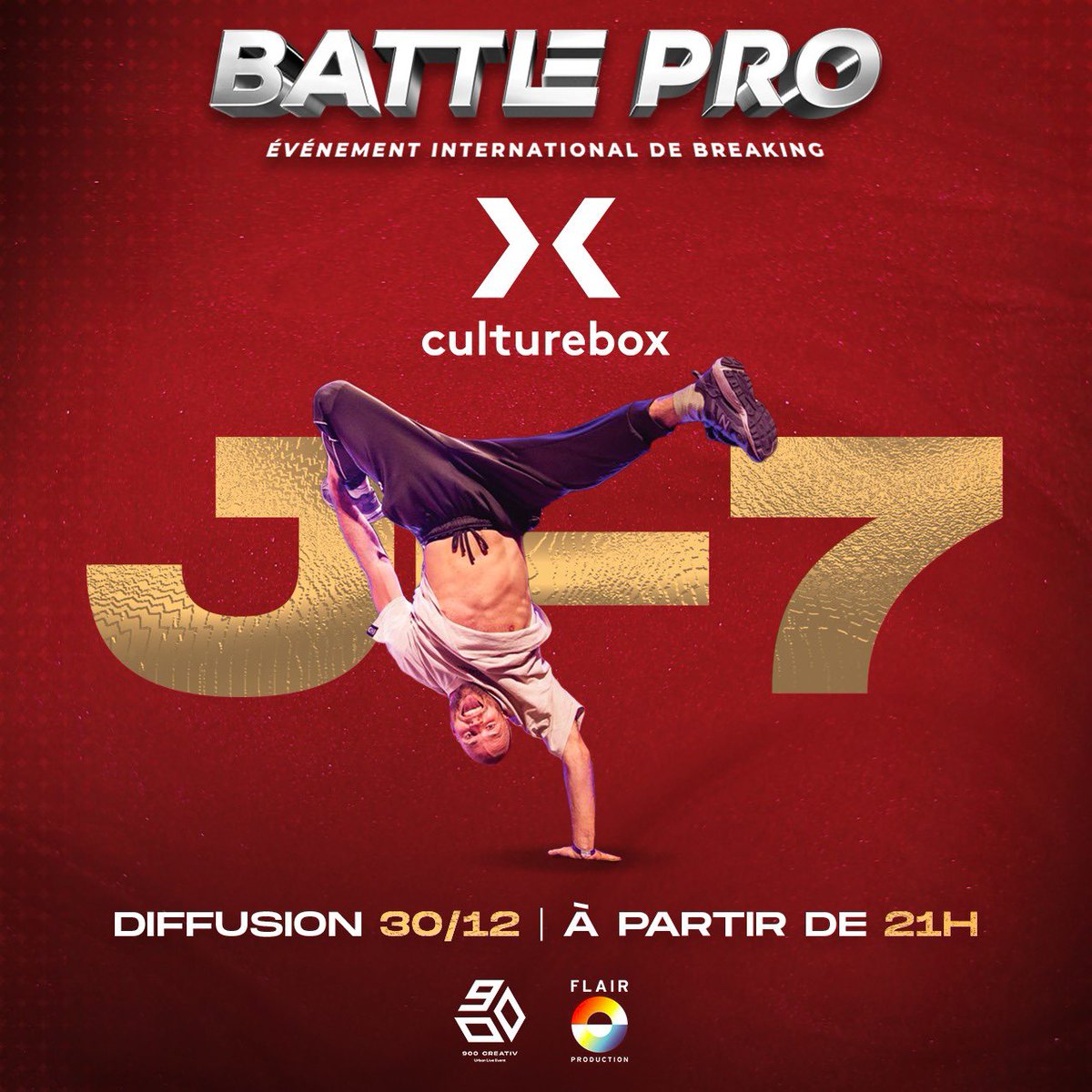 J-7 DIFFUSION 
30/12 A PARTIR DE 21H

BATTLE PRO 🌍X <a href="/theatrechatelet/">Théâtre du Châtelet</a> 
<a href="/ftvculturebox/">francetv culturebox</a>  <a href="/Francetele/">France Télévisions</a> 

#bboy #bgirl #breaking #paris #danse #hiphop #breakdance #battlepro