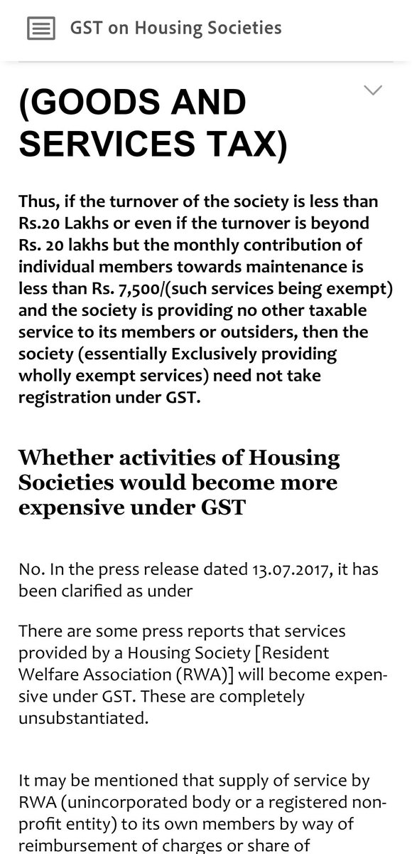 iAmSumitIND's tweet photo. @GST_Council
गाजियाबाद क्रासिंग रिपब्लिक स्थित GH7 सोसाइटी में मेंटेनेंस चार्ज पर हर महीने 18% GST लिया जा रहा है जिसका कोई भी GST बिल रैसिडेंट्स को नही दिया जाता है और ना ही लिए जा रहे GST की कोई डिटेल्स बिल में मेंशन होती है।

@gdagzb
@CrossingKiAwaaz @xingparivar
@fedaoagzb https://t.co/MXdjehQpsJ
