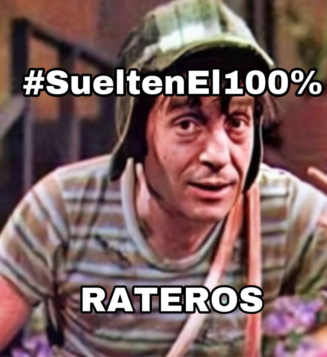 Francis25830521's tweet photo. No sean rateros.

#SueltenEl100% https://t.co/ZNXxRjdq5m