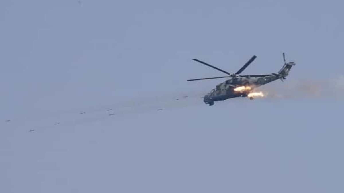 Breaking News: Terrorist Military Junta launches helicopter attack on KNLA camp in Lay Kay Kaw at 10:30 pm Dec 23.<a href="/UN/">United Nations</a>

#NoFlyZoneInMyanmar
#Dec23Coup
#WhatsHappeningInMyanmar 
#CrimesAgainstsHumanity