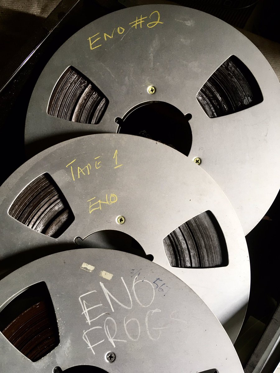 Martin Bisi (@martinbisi) on Twitter photo I found these Brian Eno tapes at BC Studio, where he’d recorded portions of On Land in 1981 -Studio called OAO then. I’d like to remediate them. Can anyone help get in touch with him ? <a href="/dark_shark/">Brian Eno News</a> <a href="/brianeno/">Brian Eno</a> <a href="/earthpercentorg/">Earth/Percent</a> <a href="/nagualsite/">Bill Laswell</a>
Found in #Gowanus Brooklyn- on land I found these Brian Eno tapes at BC Studio, where he’d recorded portions of On Land in 1981 -Studio called OAO then. I’d like to remediate them. Can anyone help get in touch with him ? <a href="/dark_shark/">Brian Eno News</a> <a href="/brianeno/">Brian Eno</a> <a href="/earthpercentorg/">Earth/Percent</a> <a href="/nagualsite/">Bill Laswell</a>
Found in #Gowanus Brooklyn- on land