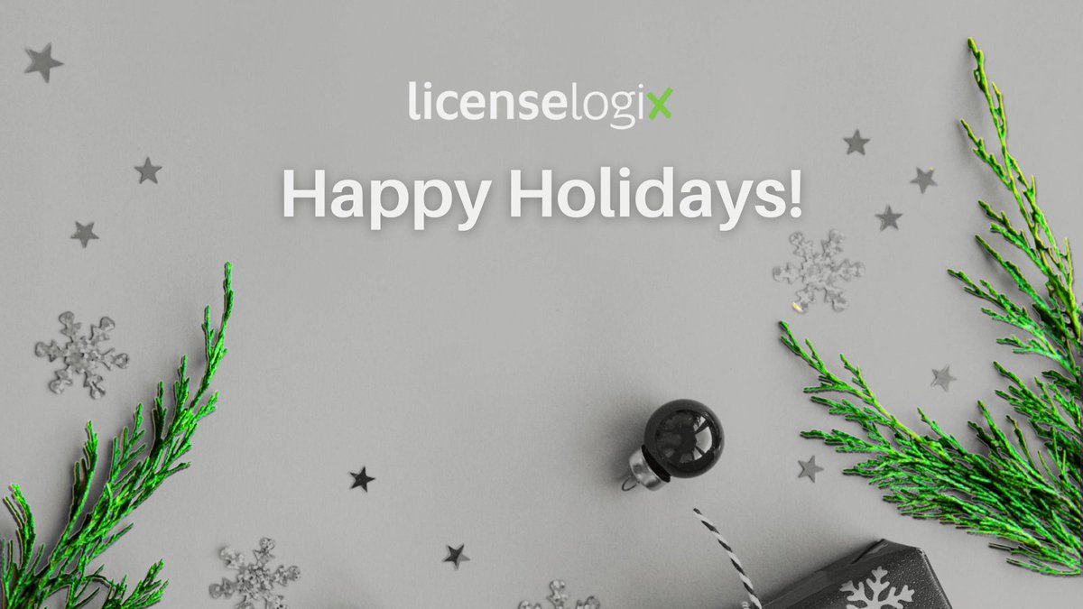 LicenseLogix's tweet photo. From everyone at LicenseLogix we would like to wish you all a Happy Holidays and Happy New Year! https://t.co/CU9fSmNwrQ