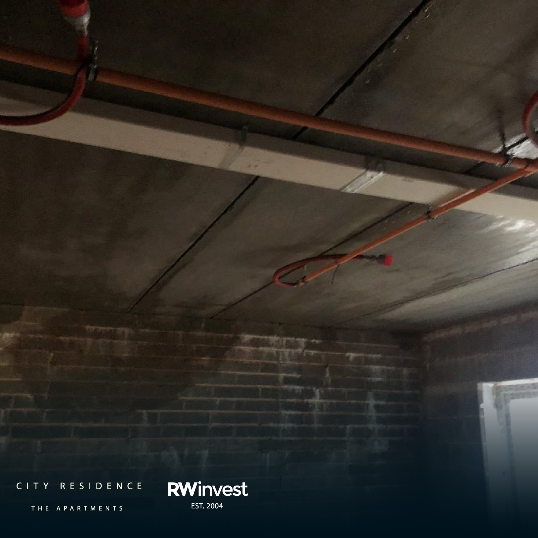 RWInvest's tweet photo. Tasks have completed at City Residence – The Apartments, such as the second floor precast floor slabs to Blocks A and B, and the hollow core first floor slab in Block D.

Work continues to substation brickwork, sprinkler system and scaffolding. Upper floor screed has commenced. https://t.co/JMK3ZuTNnr