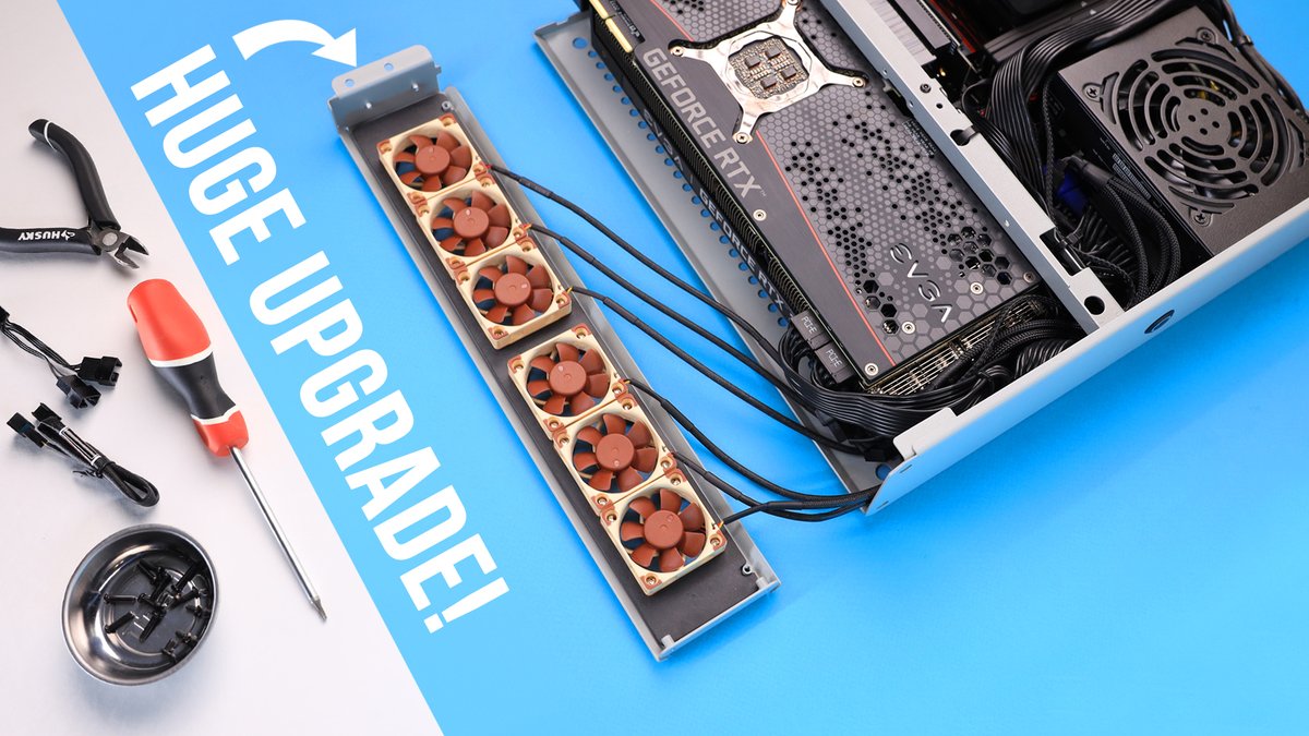 hardwarecanucks's tweet photo. I 3D Printed a TINY bracket that made my ITX build SO MUCH better.  ❤️

➡️ https://t.co/rOtMaAddEg https://t.co/8UBQr46O4V