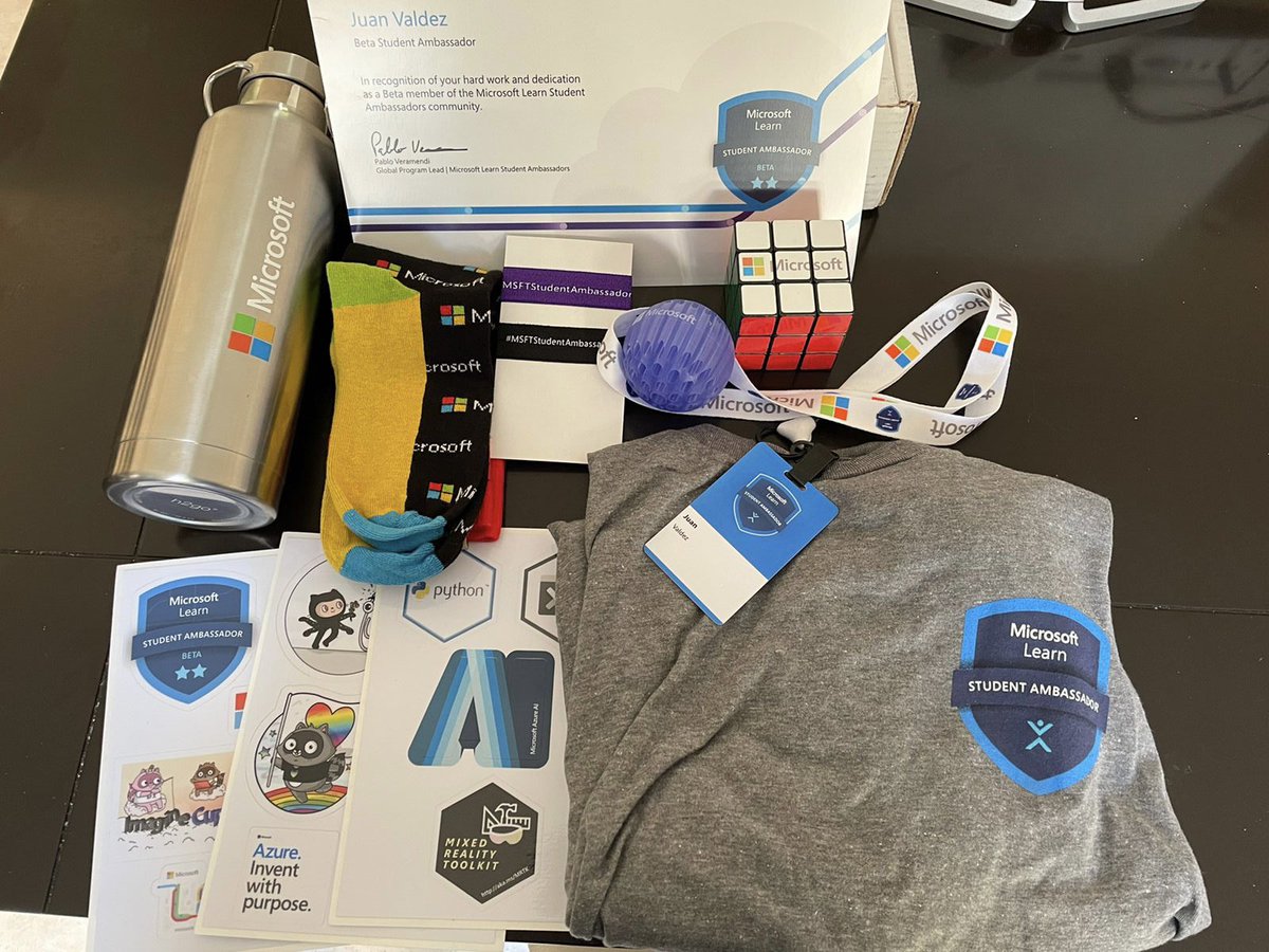 JuCaFly's tweet photo. Eale. Hoy recibí mi Swag por llegar a Beta Student Ambassador. Seguiremos trabajando para seguir inspirando a través de la tecnología y así impactar nuestra sociedad. https://t.co/kK5jblMf1d