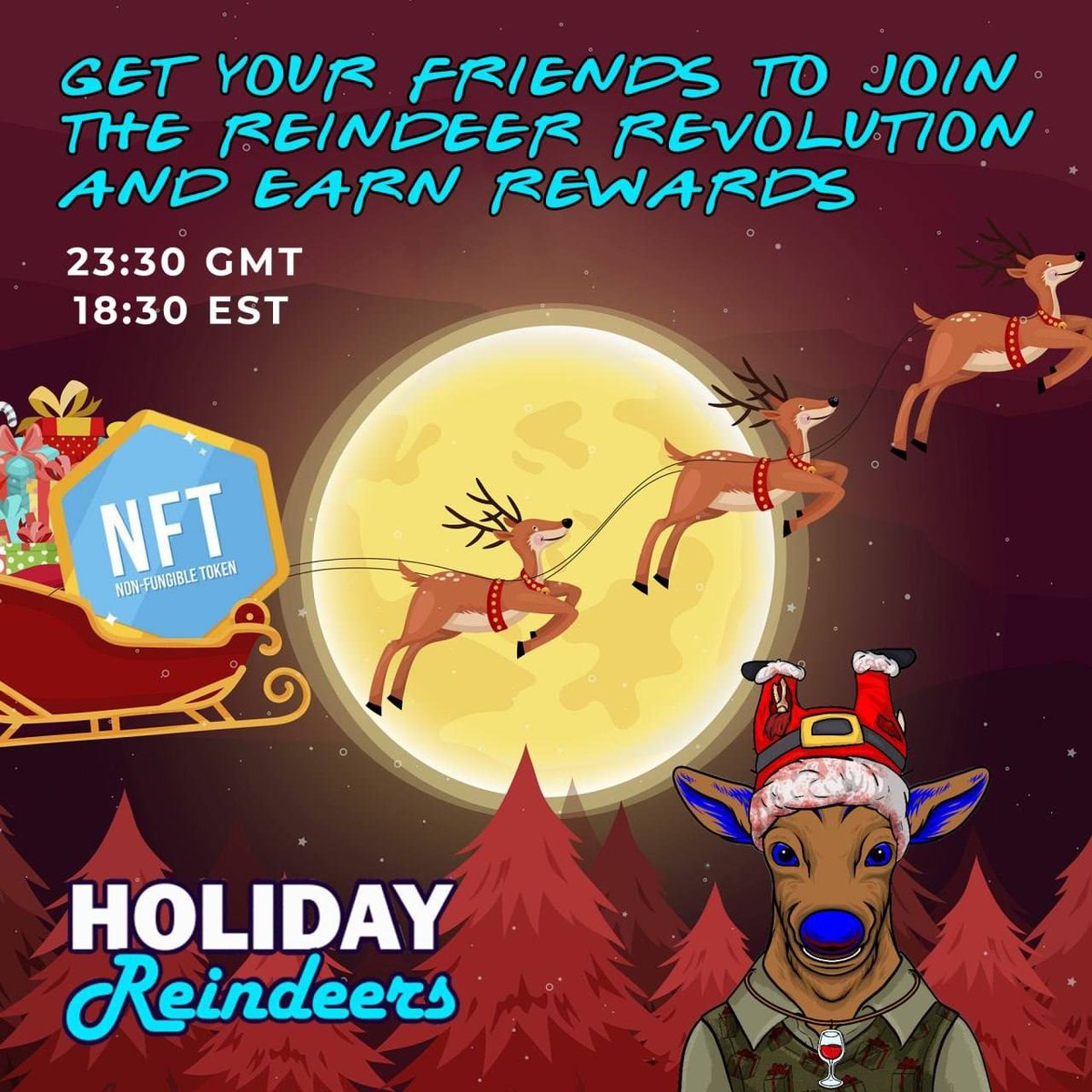 HolsReindeers's tweet photo. 🤜🤛 Get Your Friends to Join the Reindeer Revolution And Earn Rewards 🪙 
 
⚙️ How does this #referral system work?https://t.co/hF28Ec6ts9

#HolidayReindeer #NFT #blockchain #cryptocurrency https://t.co/57uyVetDAQ