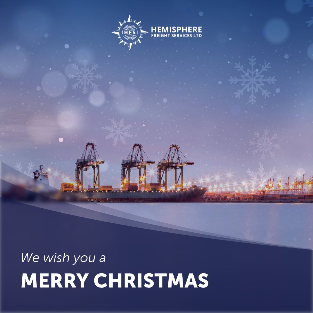 HFSGlobal's tweet photo. We are wishing everyone a very Merry Christmas from everyone at Hemisphere Freight Services.

If you need to get in touch over Christmas, we're open as normal, closing on UK bank holidays. 

#merrychristmas #logistics #freight https://t.co/S8DRfzP2Z0