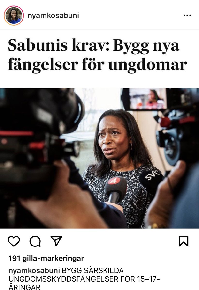 Jennyaliskt's tweet photo. Eller satsa på skola, socialtjänst och fritidsverksamhet? 🤷🏻‍♀️ Fast fängelser för barn kanske känns mer edgy. https://t.co/eZSSue5Sms