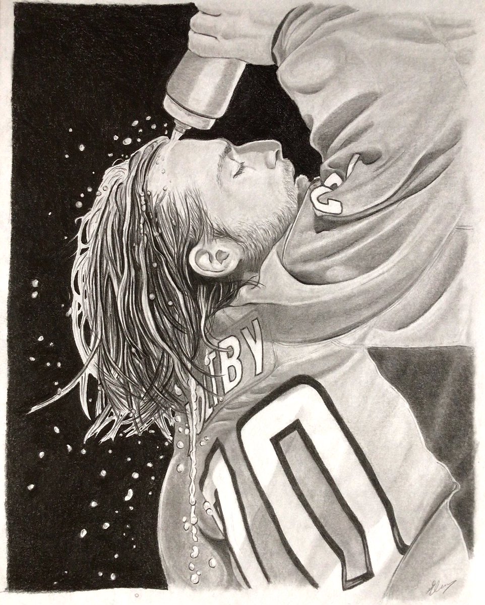 The background of this drawing costed me a callused finger and a mutilated pencil.

It's not a new one, but I thought we all could enjoy some goalie while we wait for hockey to come back. And Braden Holtby makes my friends happy 😉

#HockeyGoalie #BradenHoltby