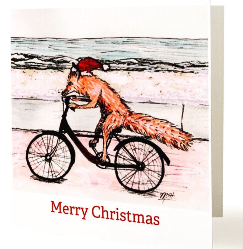 EdinburghFoxInk's tweet photo. #throwbackthursday this week slightly later than usual but I’m a tad busy with Christmas preparations. This week it’s my Christmas Fox on the bike rushing around being productive (maybe). #christmas #christmasthrowback #throwback #thursdaythrowback #fox #christmasfox #foxfun https://t.co/zFFTLkRjXM