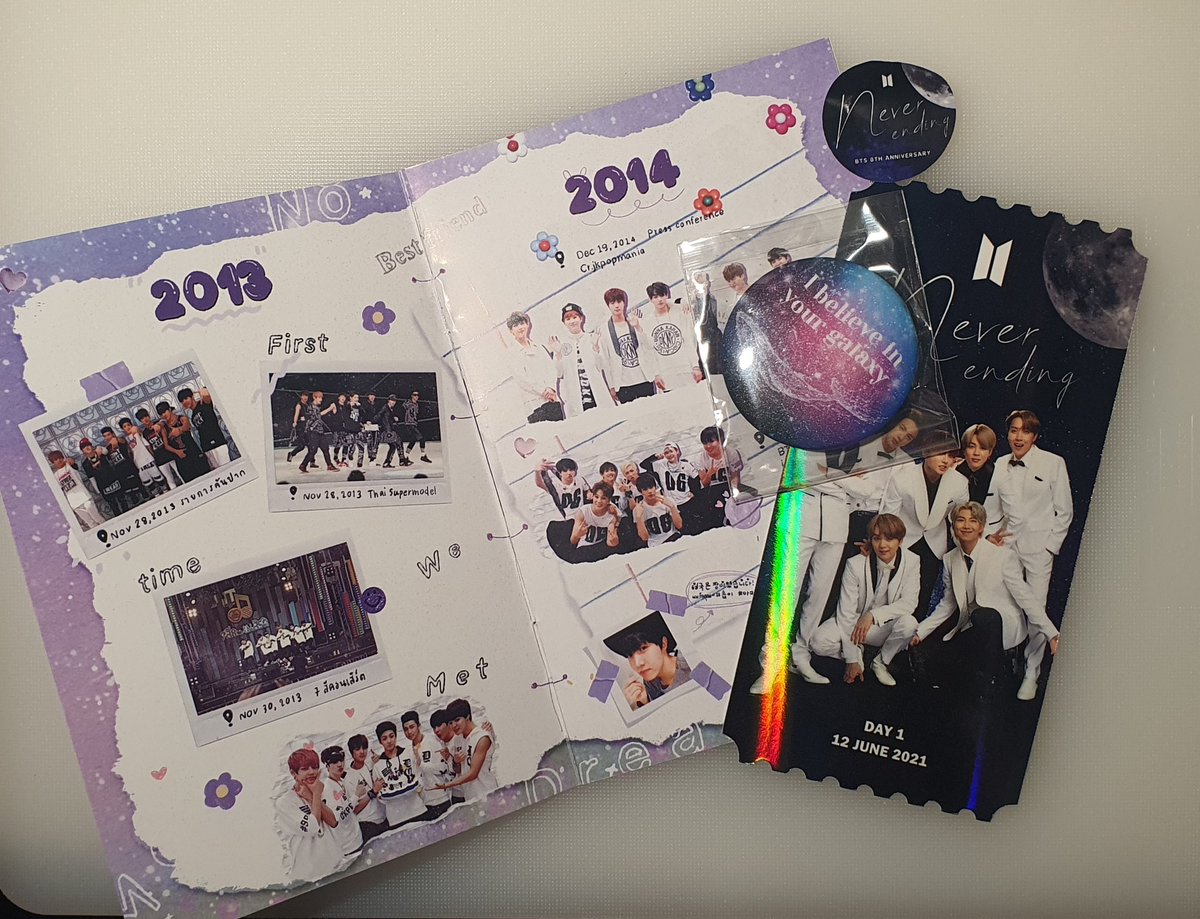 AammppUnun's tweet image. ที่ระลึกจากงาน #NeverEndingexhibition_inBKK สวยงาม สมคุณภาพงานมากๆ 🙏🙏🙏