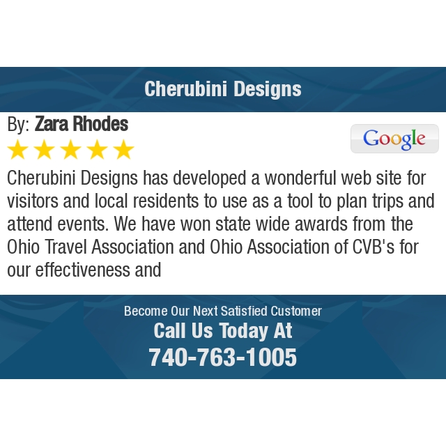 5 Star: Zara R. "Cherubini Designs has developed a wonderful web site for visitors and local residents to use..." bit.ly/3BeBMYs