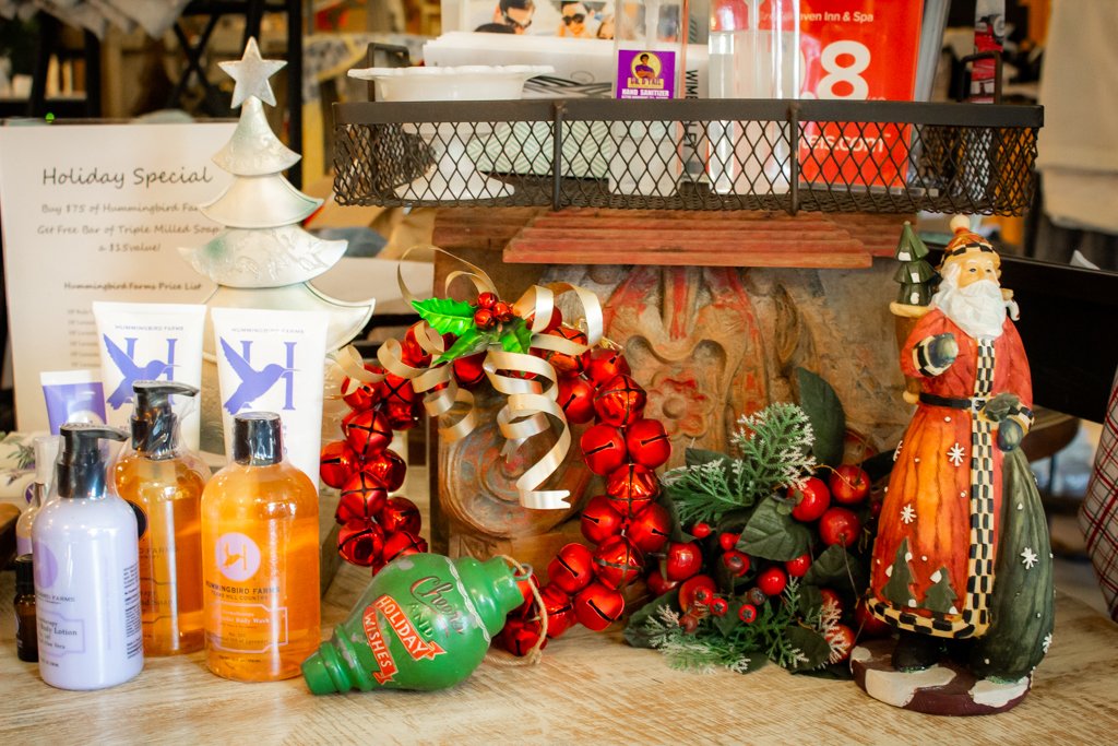 Still time to pick up some last minute gifts. Our gift shop features products several small, local businesses plus products we use throughout the inn and spa. Of course gift certificates for a spa treatment or overnight stay are available as well. #holidays #gifts #giftideas